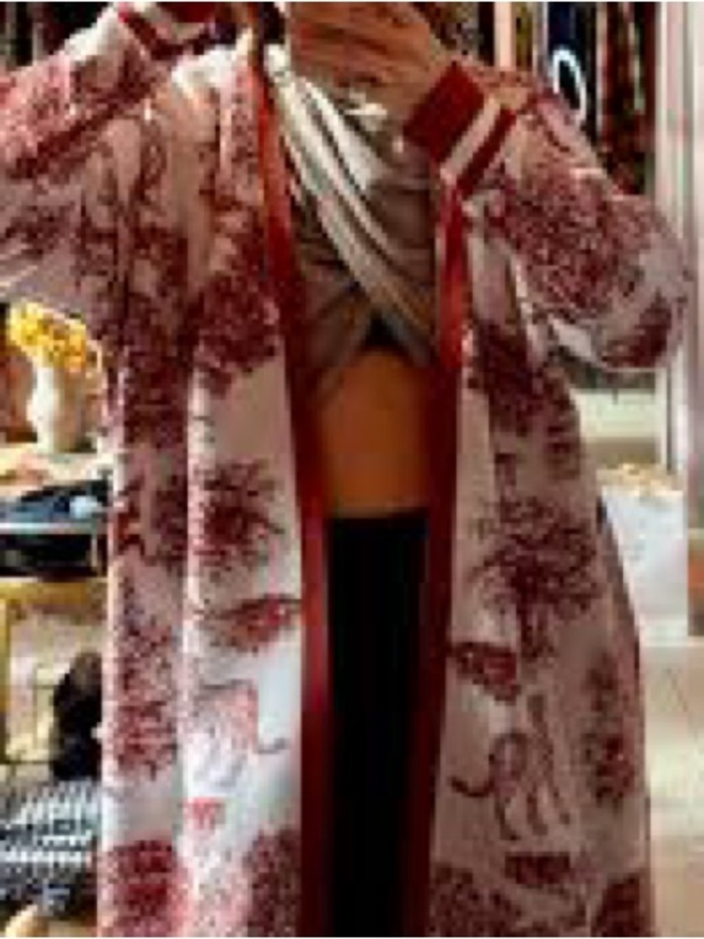 NWT Cotton Blend Pink Floral Spring Coat